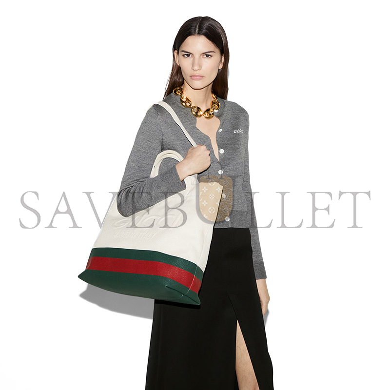 GUCCI EMBOSSED CANVAS TOTE BAG 782741(40*38*17cm)